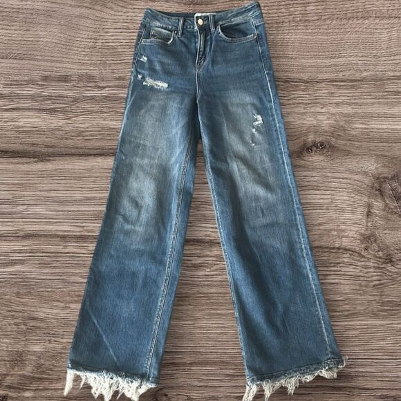 Mica Los Angeles Women's Distressed Jeans - Picture 1 of 11
